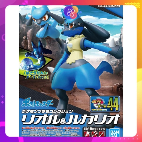 Mô hình lắp ráp Pokemon Plastic Model Collection Riolu & Lucario Plastic model Bandai