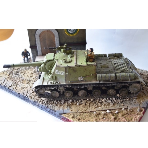 MÔ HÌNH RÁP XE TĂNG QUÂN SỰ NGA 1/35 SCALE RUSSIAN HEAVY SELF-PROPELLED JSU-152 TAMIYA 35303 - MÔ HÌNH TRƯNG BÀY, SA BÀN