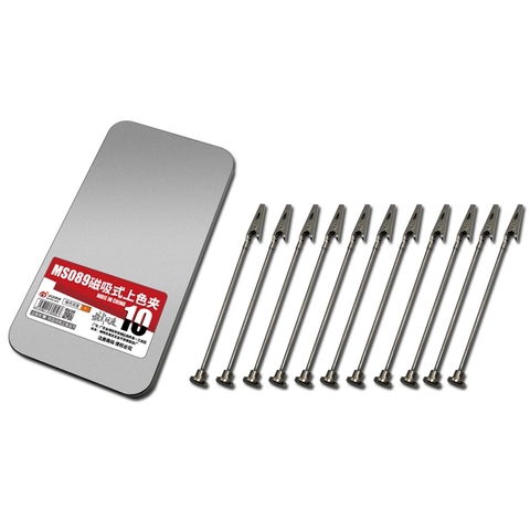 Hộp sắt từ tính cắm kẹp khi sơn - tặng kèm kẹp cá sấu MS089 - UA-90159 Ustar