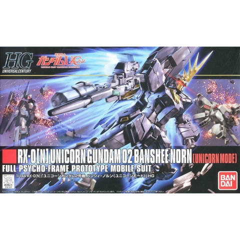 Mô Hình Lắp Ráp HGUC Gundam Unicorn RX-0 (N) Unicorn Gundam 02 Banshee Norn (Unicorn Mode) Bandai