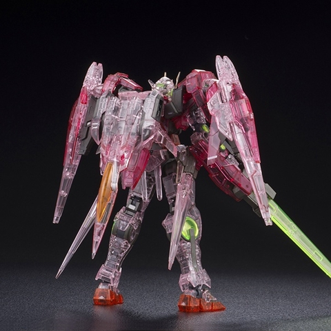 Mô Hình Lắp Ráp RG The Gundam Base Limited 00-Raiser [Trans-Am Clear] Bandai