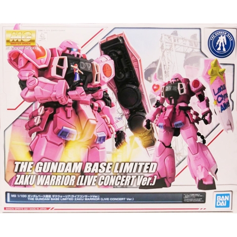 Mô hình lắp ráp The Gundam Base Limited MG Zaku Warrior Live Concert Ver Bandai