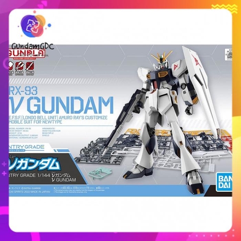 Mô hình lắp ráp ENTRY GRADE 1/144 ν Nu GUNDAM Bandai 4573102633842