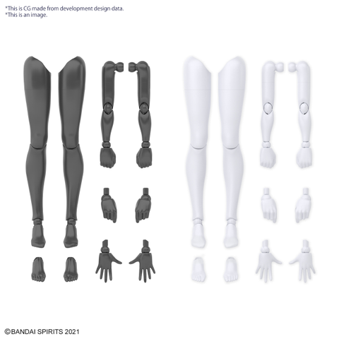 Phụ kiện lắp ráp 30MS OPTION BODY PARTS ARM PARTS & LEG PARTS [WHITE/BLACK] 4573102651006