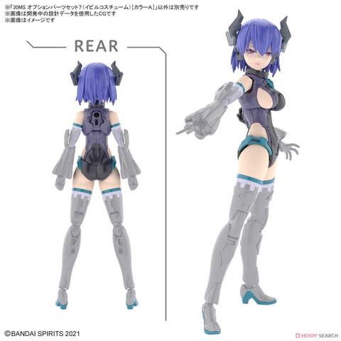 Phụ kiện lắp ráp 30MS OPTION PARTS SET 7 (EVIL COSTUME) [COLOR A] 4573102650993 Bandai