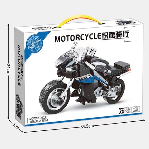 Mô hình đồ chơi Lego lắp ráp xe máy - mô tô thể thao Motorcycle - mô hình phát triển trí tuệ