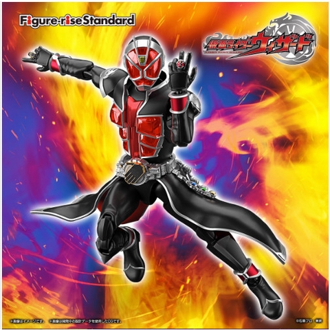Mô hình Lắp Ráp Figure rise Standard Kamen Rider Wizard Flame Style Bandai 4573102653208