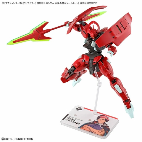 Giá đỡ mô hình Action Base 6 (Clear) The Witch From Mercury Sticker Set 4573102656148