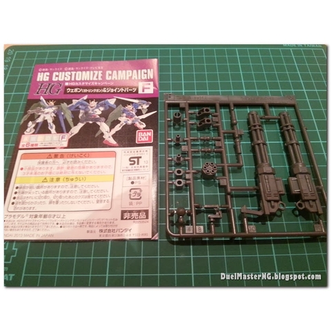 PHỤ KIỆN LẮP RÁP MÔ HÌNH GUNDAM HG CUSTOMIZE SET BUILD CUSTOM TWIN HEAT SABER - GATLING GUN & JOINT PARTS