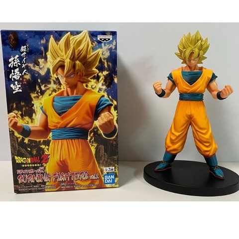 Mô Hình lắp sẵn Figure Dragon Ball Z Super Saiyan Son Goku Burning Fighters Vol.2 Figure Bandai Banpresto