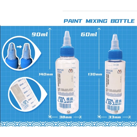 Chai Lọ đựng sơn Mozu 60ml 90ml có bi