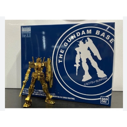 Mô Hình Lắp Ráp MG 1/100 Gundam Base RX-78-2 Gundam Ver.3.0 (GOLD Coating) P Bandai