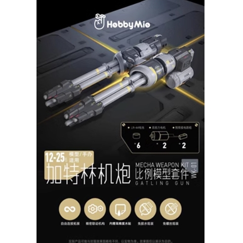 Phụ kiện mô hình Hobby Mio Electric Drive Gatling Cannon WK-01 Model Kit