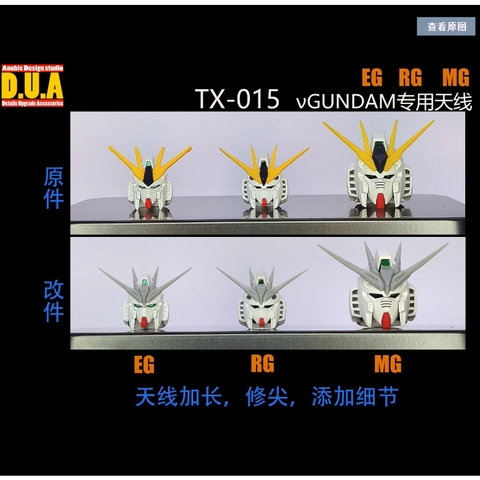 PHỤ KIỆN MOD ANUBIS sừng cho EG RG MG Nu Gundam TX015