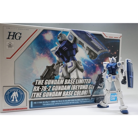 MÔ HÌNH LẮP RÁP GUNDAM BASE LIMITED HG 1/144 RX-78-2 [ BEYOND GLOBAL ] [ THE GUNDAM BASE COLOR] BANDAI