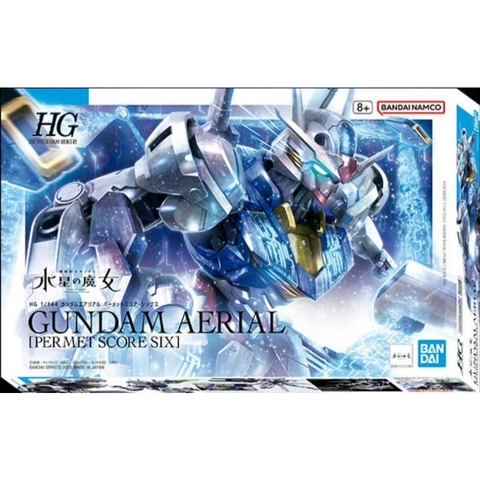 Mô Hình Lắp Ráp Gundam HG TWFM Aerial Permet Score Six 6 (The Witch from Mercury) (tặng kèm base) Bandai