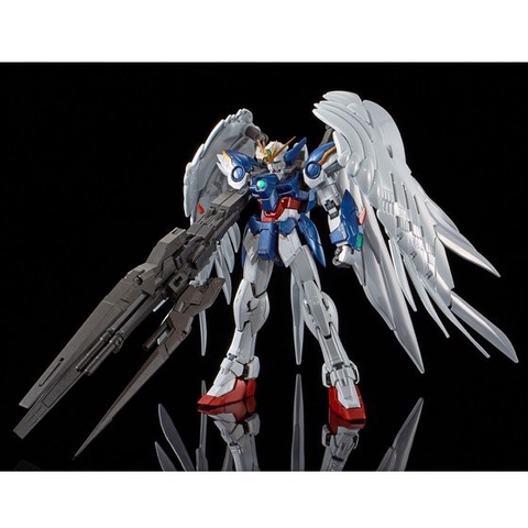 Mô hình lắp ráp RG Wing Gundam Zero EW & Drei Zwerg (Titanium Finish) Bandai 4573102553782