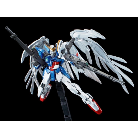 Mô hình lắp ráp RG Wing Gundam Zero EW & Drei Zwerg (Titanium Finish) Bandai 4573102553782