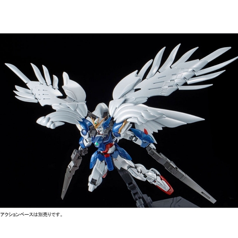 Mô hình lắp ráp RG Wing Gundam Zero EW & Drei Zwerg (Titanium Finish) Bandai 4573102553782