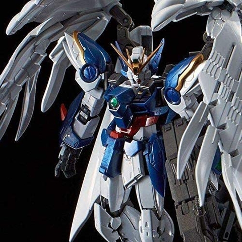 Mô hình lắp ráp RG Wing Gundam Zero EW & Drei Zwerg (Titanium Finish) Bandai 4573102553782