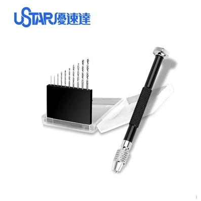 Máy khoan cầm tay mini kèm bộ mũi khoan UA-90800, UA-91300A, UA-91302, dao UA-91900, M.G-80340