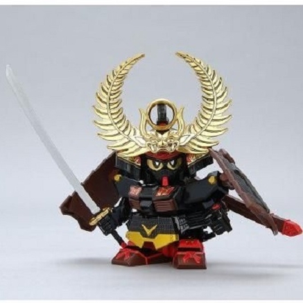 Mô hình lắp ráp Gundam BB Warrior Limited Tokugawa Leyasu Jet Black Armor Version Premium Bandai ( mô hình+ ngựa )