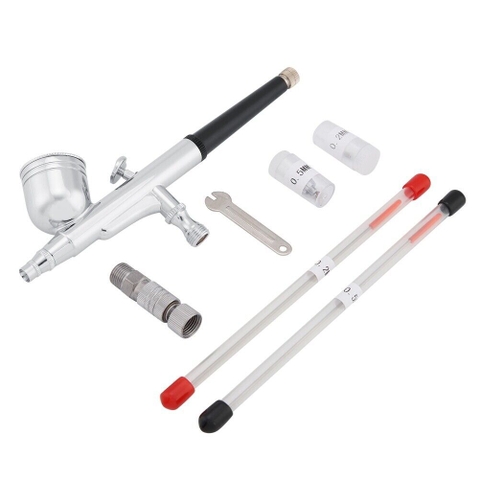 Súng phun sơn mini cầm tay airbrush đầu phun 0.2mm,0.3mm,0.5mm