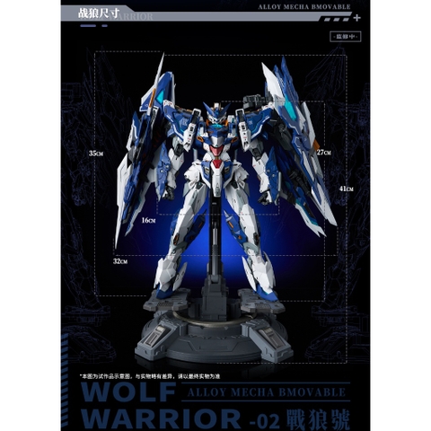 Mô Hình Metal Build 1/72 Crystal Envoy Wolf Warrior Megamode Alloy Action Figure Animester 6971651926213