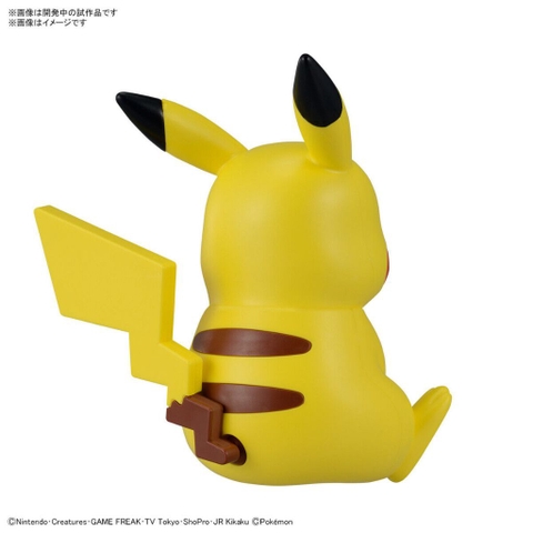 Mô hình lắp ráp Pokémon PLAMO COLLECTION QUICK!! 16 Pikachu (Sitting Pose) Bandai 4573102657015