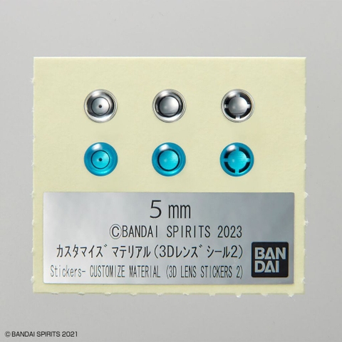 Bộ phụ kiện mô hình CUSTOMIZE MATERIAL (3D LENS STICKERS 2) Bandai 4573102656957
