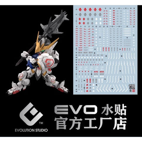 Decal Nước Huỳnh Quang HD EVO MGSD Barbatos