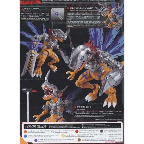 Mô Hình Lắp Ráp Figure-rise Standard Amplified METALGREYMON (VACCINE) Bandai 4573102657183 Digimon