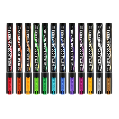 Bút tô màu kim loại Super Metallic Color Marker MKA01-12 Dspiae