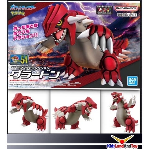 Mô Hình Lắp Ráp Pokemon PLAMO COLLECTION 54 SELECT SERIES Groudon Bandai 4573102657275