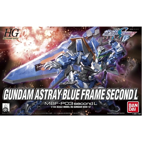 Mô hình lắp ráp Gundam Bandai 1/144 HG SEED Gundam Astray Blue Frame Second L - GDC 4573102556011