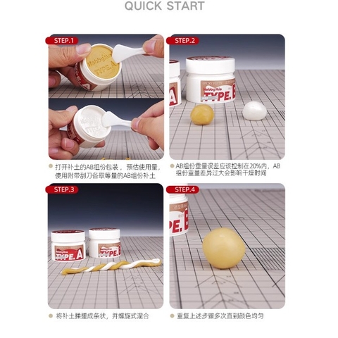 Epoxy Putty Hobby Mio AB sửa chữa mô hình nhựa