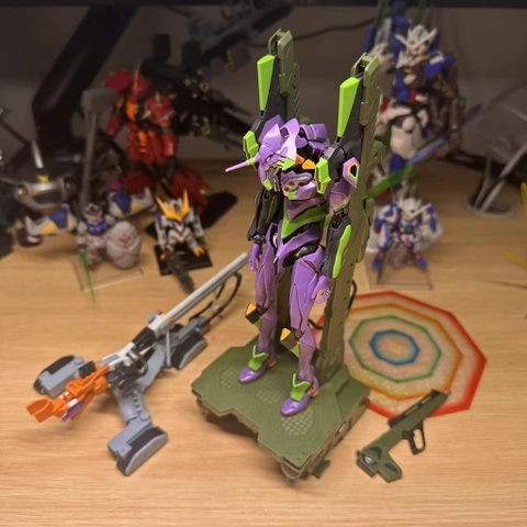 Mô Hình Lắp Ráp RG Unit-01 EVA 01 R001S (tặng kèm base + effect + decal nước)