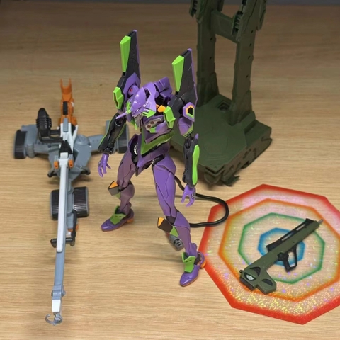 Mô Hình Lắp Ráp RG Unit-01 EVA 01 R001S (tặng kèm base + effect + decal nước)
