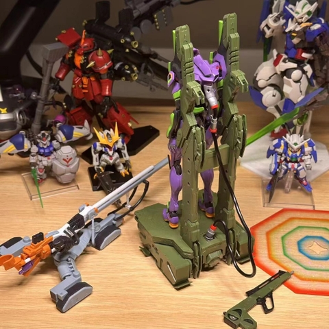 Mô Hình Lắp Ráp RG Unit-01 EVA 01 R001S (tặng kèm base + effect + decal nước)