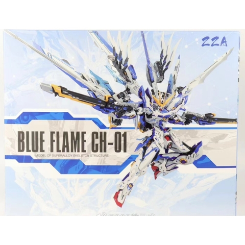 Mô Hình Lắp Ráp MG ZZA Blue Flame CH-01 Khung Xương Kim Loại (Full quà tặng)