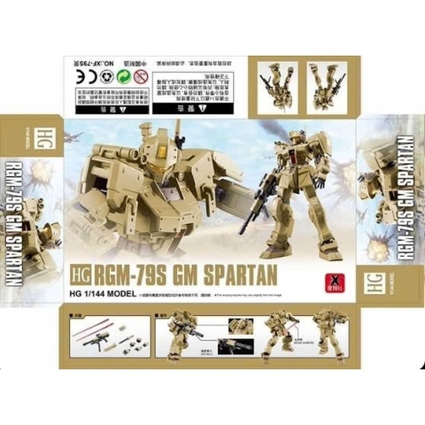 Mô Hình Lắp Ráp HG 1/144 RGM-79S GM SPARTAN DESERT VER MODEL KIT BY XF MODEL 79SH