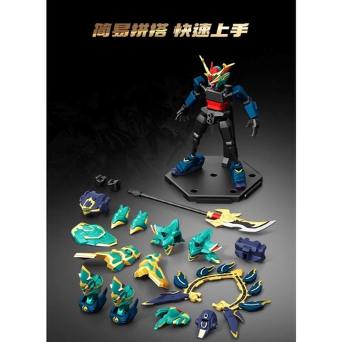 Mô Hình Lắp Ráp Blind Box Cangdao Azure Dragon White Tiger Hắc long Bạch Long (set 6 hộp ngẫu nhiên - Có thể mua lẻ)