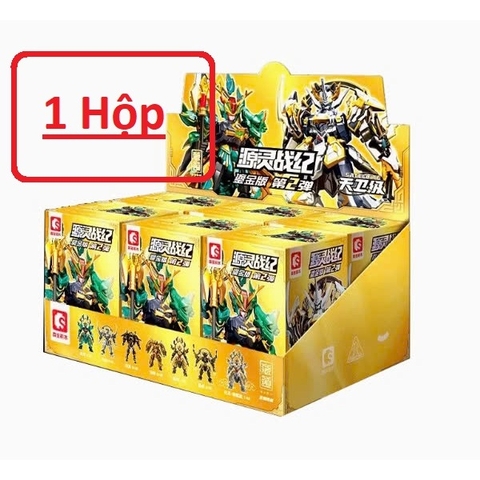 Mô Hình Lắp Ráp Blind Box Cangdao Azure Dragon White Tiger Hắc long Bạch Long (set 6 hộp ngẫu nhiên - Có thể mua lẻ)