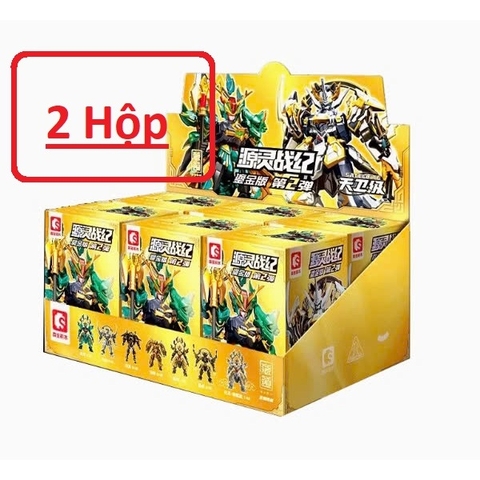 Mô Hình Lắp Ráp Blind Box Cangdao Azure Dragon White Tiger Hắc long Bạch Long (set 6 hộp ngẫu nhiên - Có thể mua lẻ)