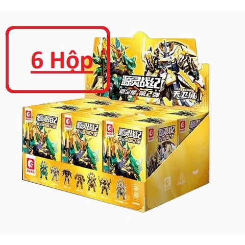 Mô Hình Lắp Ráp Blind Box Cangdao Azure Dragon White Tiger Hắc long Bạch Long (set 6 hộp ngẫu nhiên - Có thể mua lẻ)