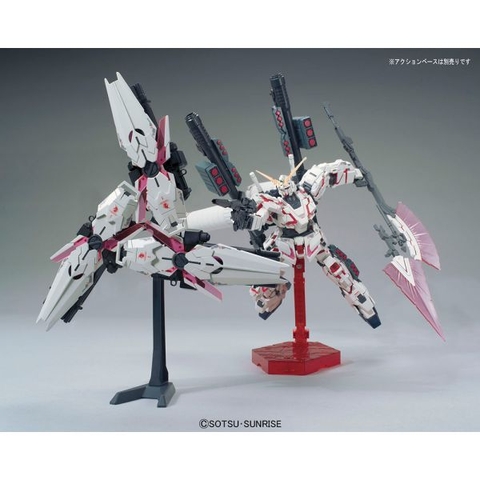 Mô Hình Lắp Ráp HGUC Full Armor Destroy Mode Red Version Gundam Unicorn BL Có Decal