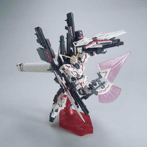 Mô Hình Lắp Ráp HGUC Full Armor Destroy Mode Red Version Gundam Unicorn BL Có Decal