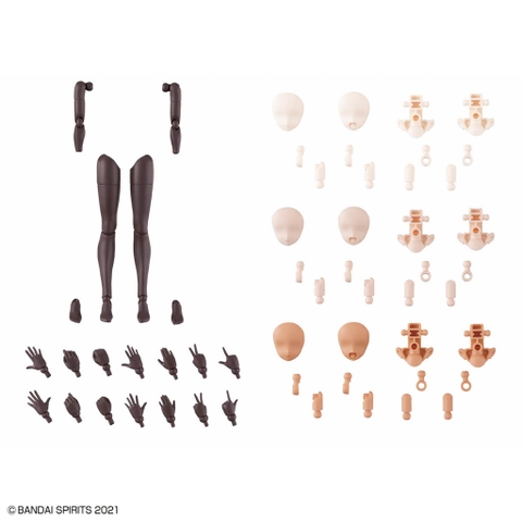 Phụ Kiện Mô Hình 30MS OPTION BODY PARTS ARM PARTS & LEG PARTS [BROWN] Bandai 4573102671752