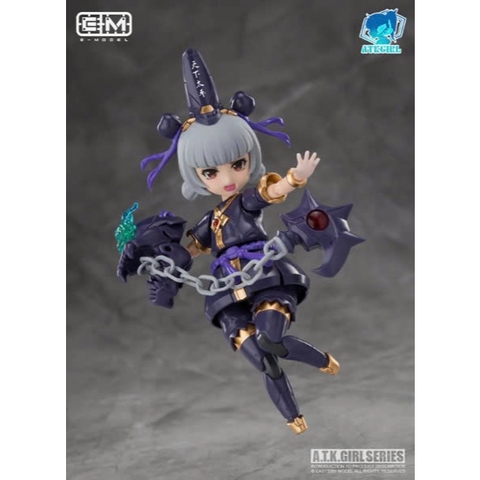 Mô Hình Lắp Ráp ATKGirl 1/12 Blanka & Noir Hắc Bạch Vô Thường E-Model (tặng kèm base + decal nước)
