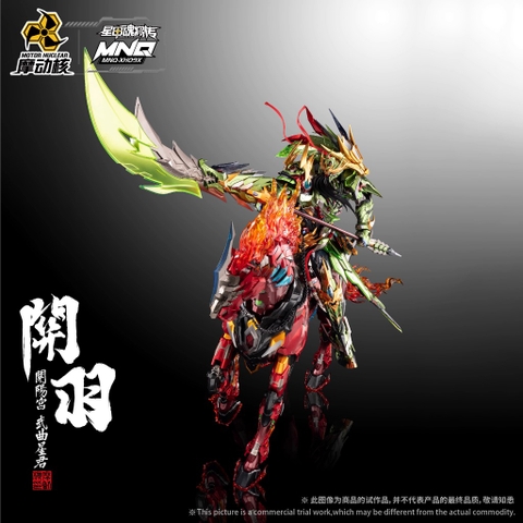 Mô Hình Hợp Kim Ráp Sẵn Metal Build MNQ-XH09X Guan Yu + Chi Yan Long Ju Quan Vũ + Xích Thố Chính Hãng Motor Nuclear